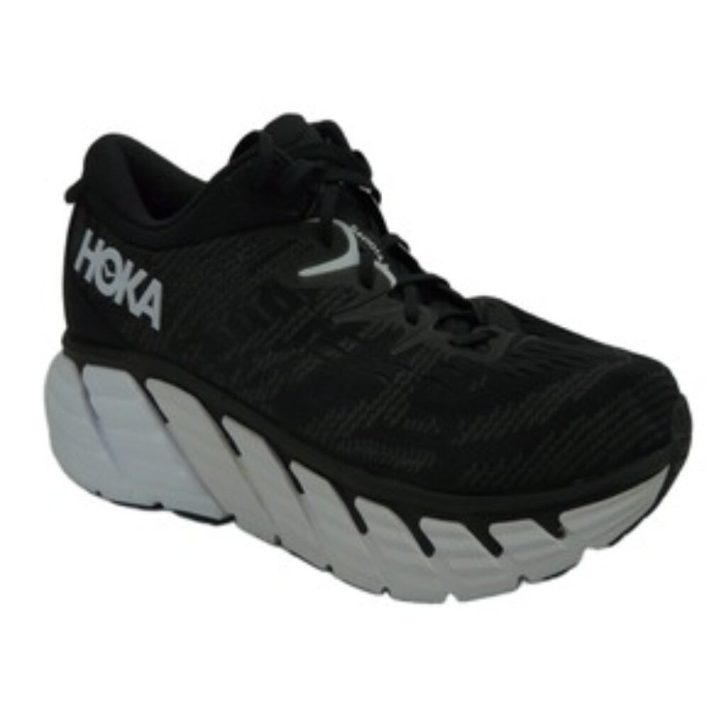 HOKA ONE ONE  GAVIOTA 4 WOMEN'S BLACK WHITE US 12